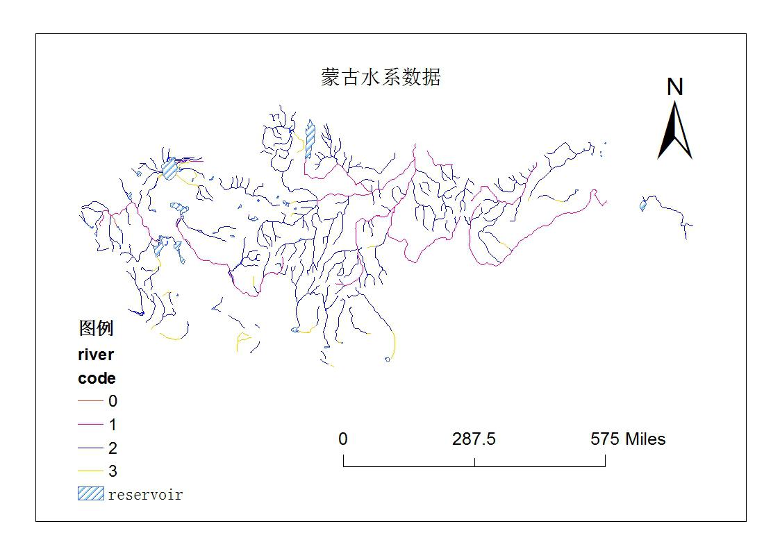 蒙古水系数据
