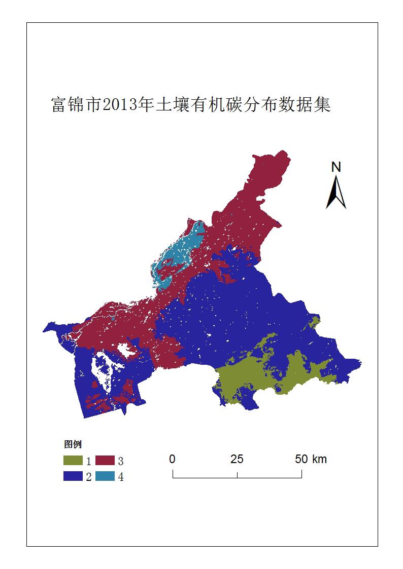 富锦市2013年土壤有机碳分布数据集
